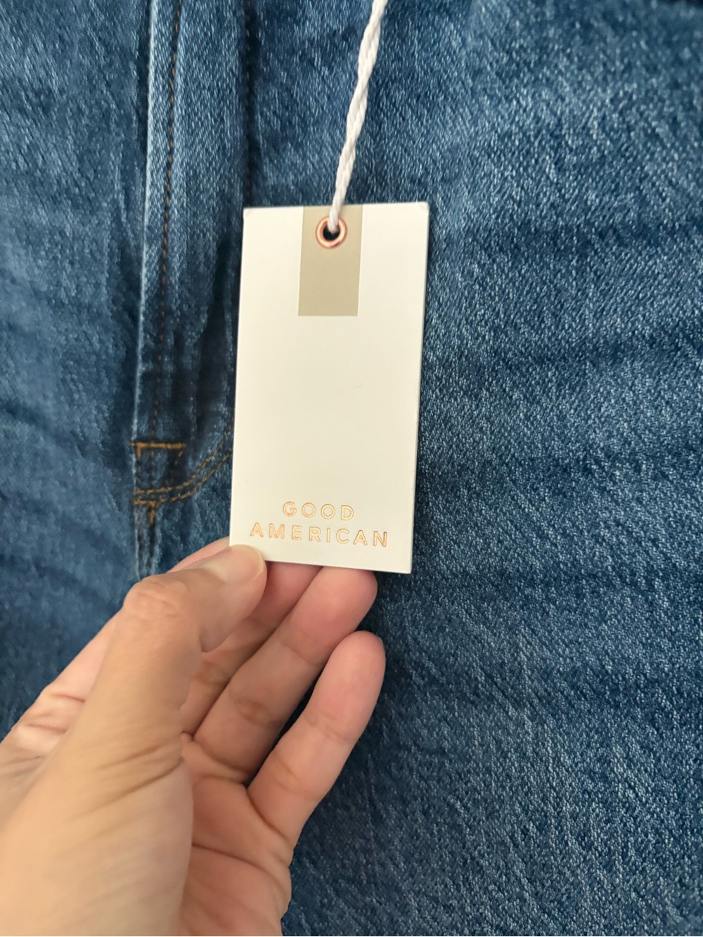 Good American Dark Wash High-Rise Slim Bootcut NWT size 28/6 - Picture 5 of 8